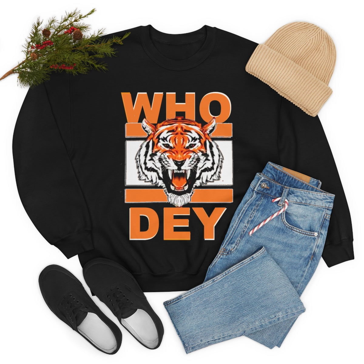 PACE: "WHODEY TIGER" SWEATSHIRT / Unisex Heavy Cotton