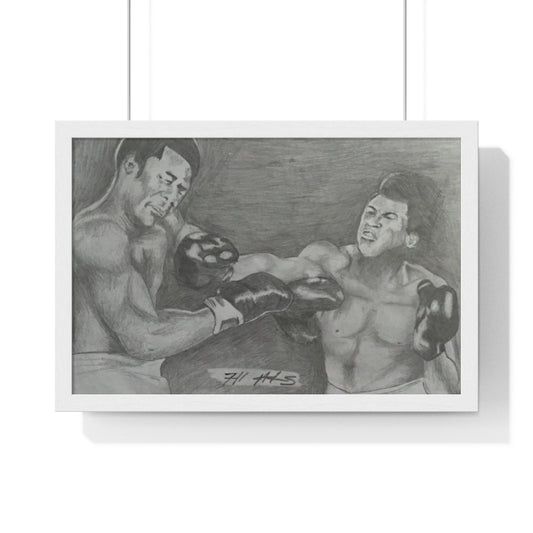 BLKX: PORTRAIT: "RUMBLE IN THE JUNGLE" / Framed Horizontal Poster (PRINT)