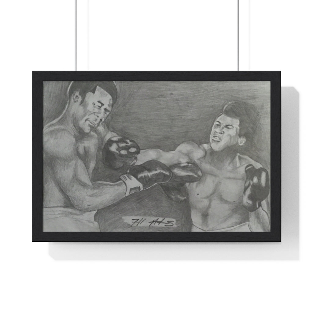 BLKX: PORTRAIT: "RUMBLE IN THE JUNGLE" / Framed Horizontal Poster (PRINT)