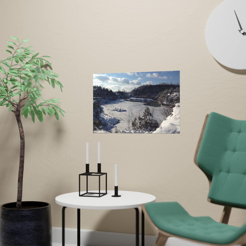 PACE: VACATION "SNOW FALL" (PHOTOGRAPHY) / Horizontal Matte Poster (PRINT)