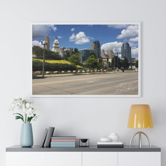 PACE: CINCINNATI "THE BANKS" (PHOTOGRAPHY) / Framed Horizontal Poster (PRINT)