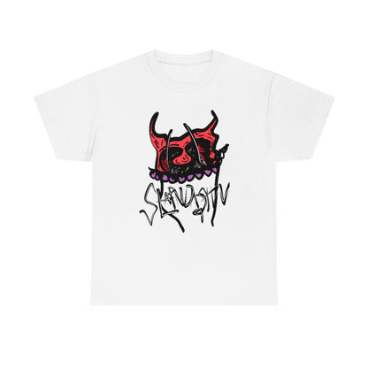 SLAPNDASHN: "SDN Demon logo  "/ Unisex Heavy Cotton Tee