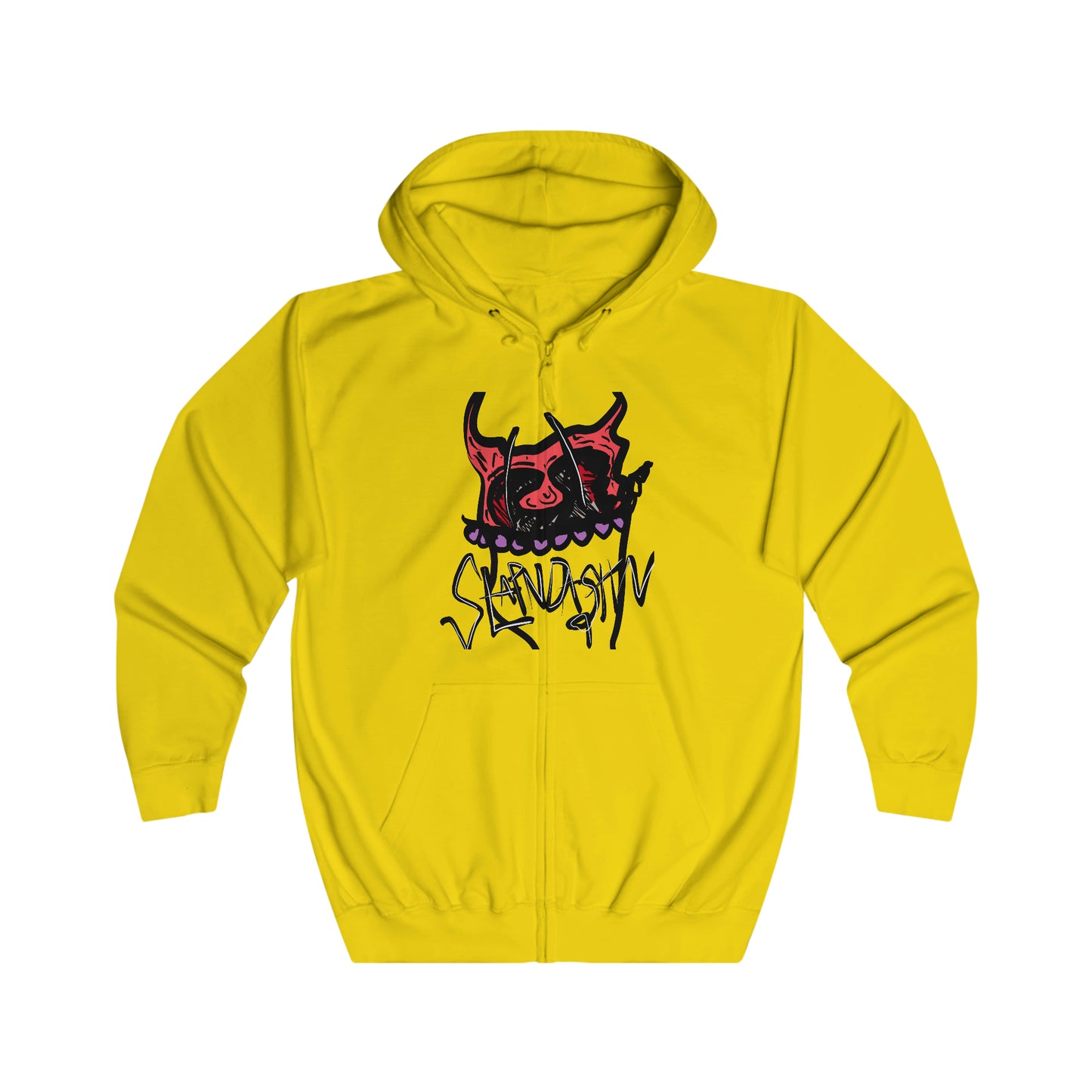 SLAPNDASHN "Horns" Unisex Full Zip Hoodie