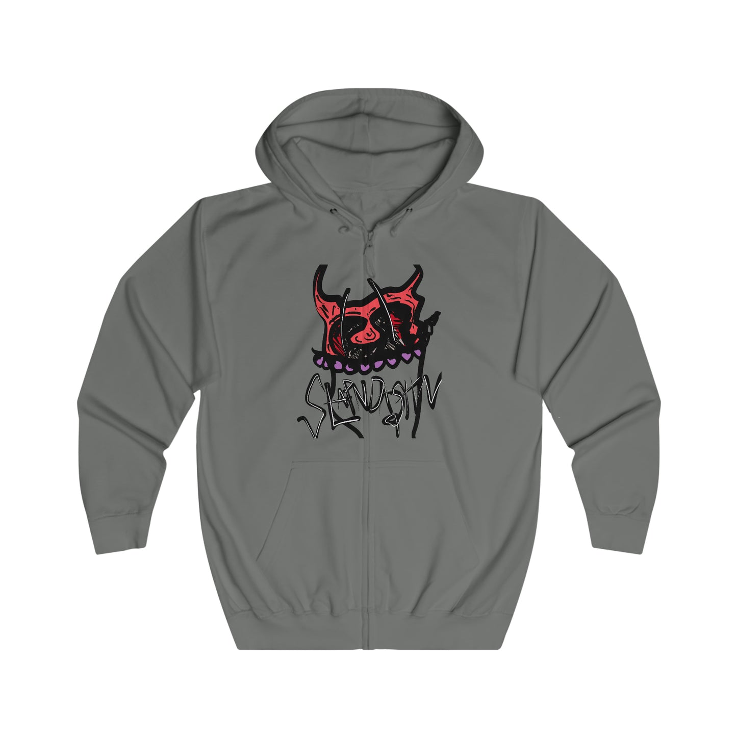 SLAPNDASHN "Horns" Unisex Full Zip Hoodie