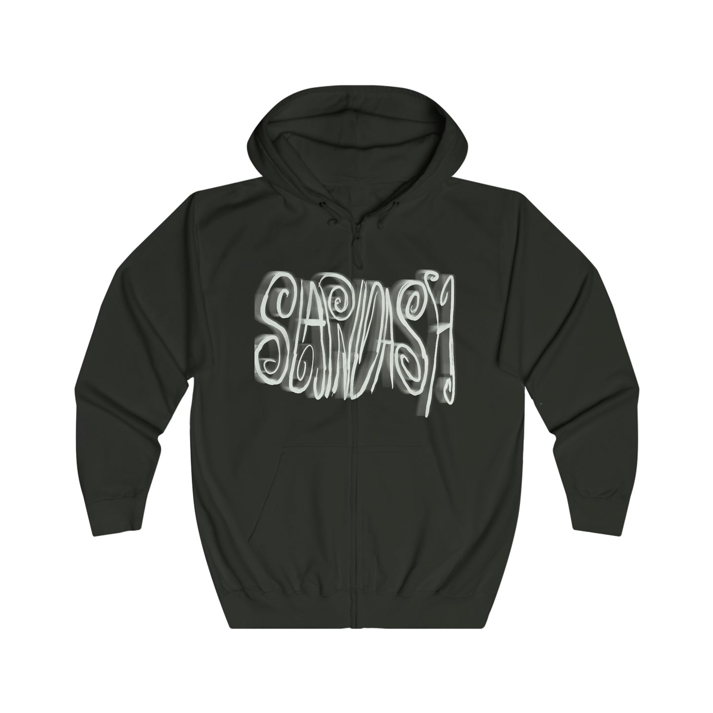 SLAPNDASHN "logo" Unisex Full Zip Hoodie