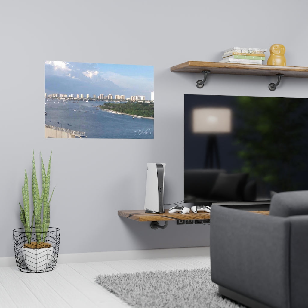 PACE: VACATION "MIAMI SKYLINE" (PHOTOGRAPHY) / Horizontal Matte Poster (PRINT)