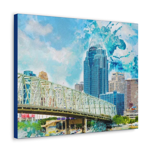 PACE: "Cincinnati Blue Skyline"/ Classic Canvas
