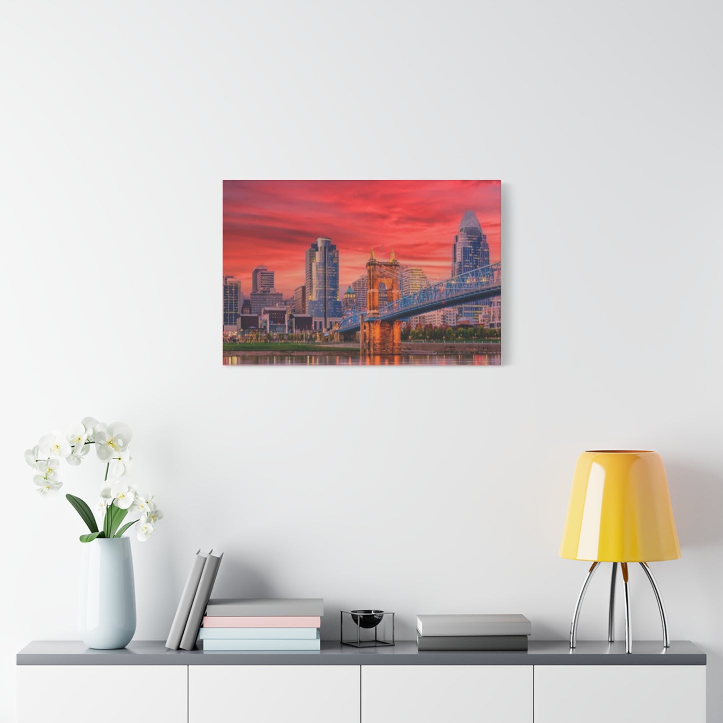 PACE: "Cincinnati Red Skyline"/ Classic Canvas