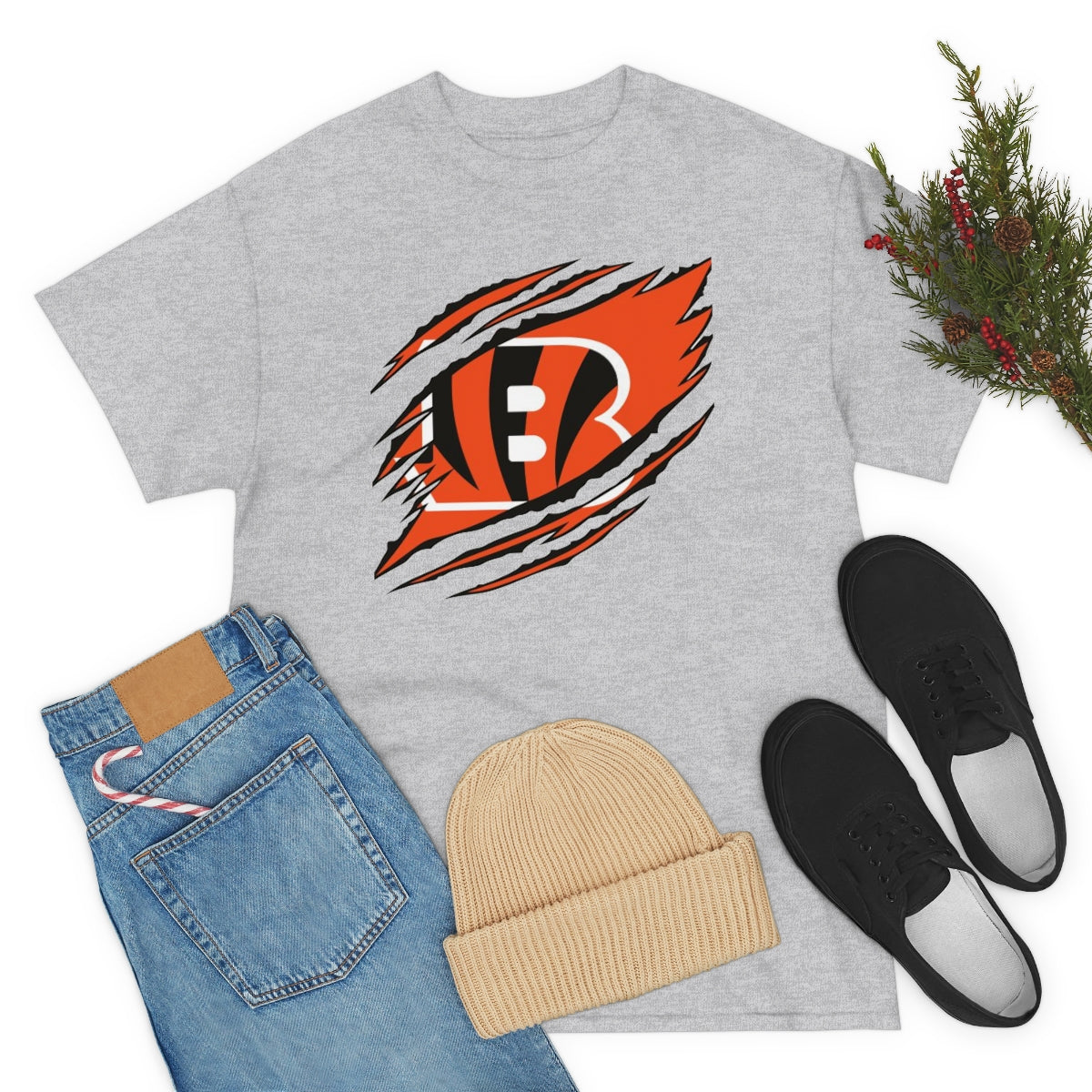 PACE: "BENGALS RIPPED"/ Unisex Heavy Cotton T-Shirt