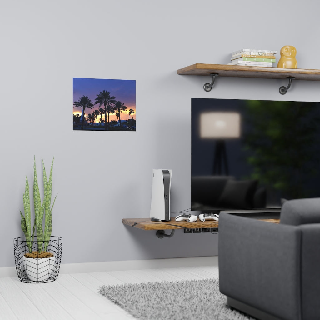 PACE: VACATION "FLORIDA PALMS" (PHOTOGRAPHY) / Horizontal Matte Poster (PRINT)