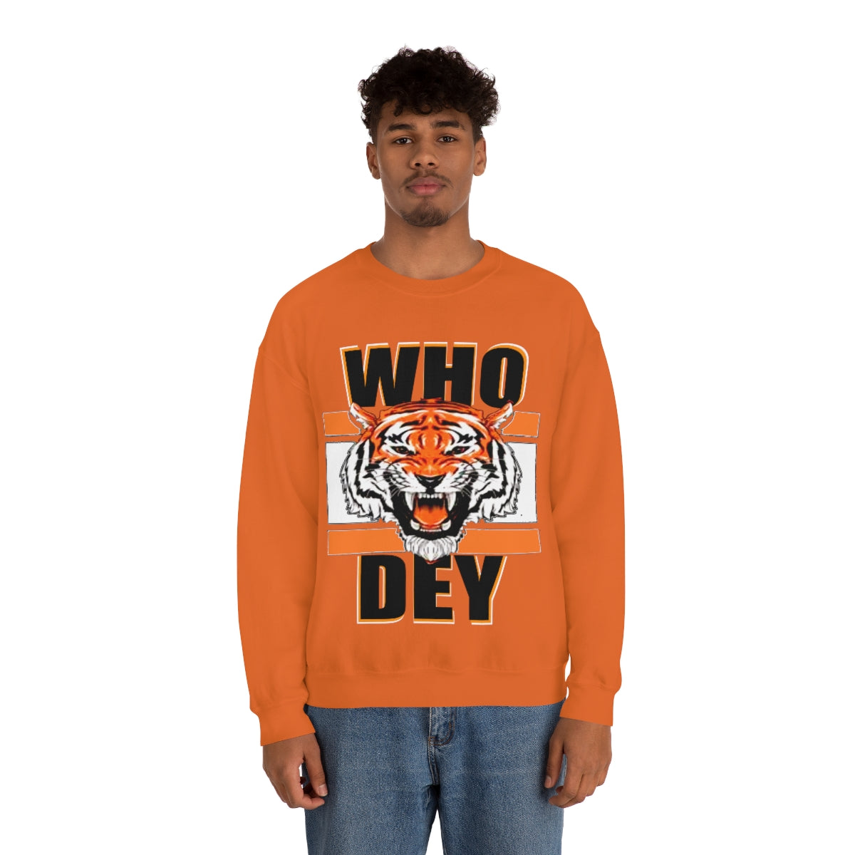 PACE: "WHODEY TIGER INVERSE" /Unisex Heavy Blend™ Crewneck Sweatshirt