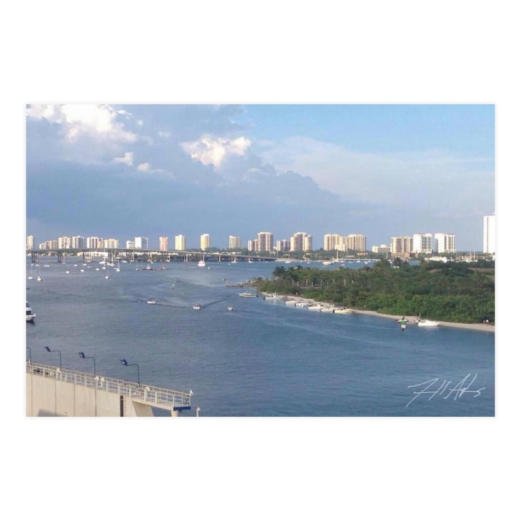 PACE: VACATION "MIAMI SKYLINE" (PHOTOGRAPHY) / Horizontal Matte Poster (PRINT)