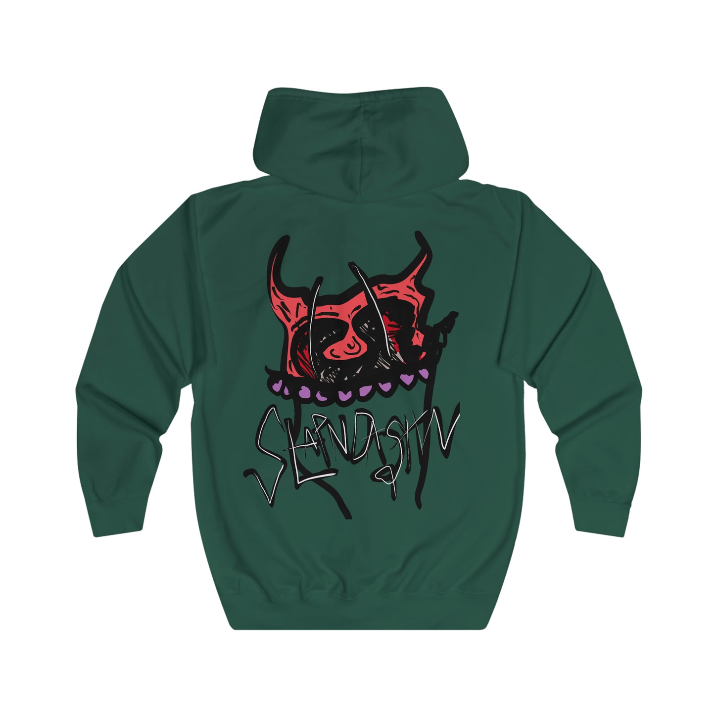 SLAPNDASHN "Horns" Unisex Full Zip Hoodie