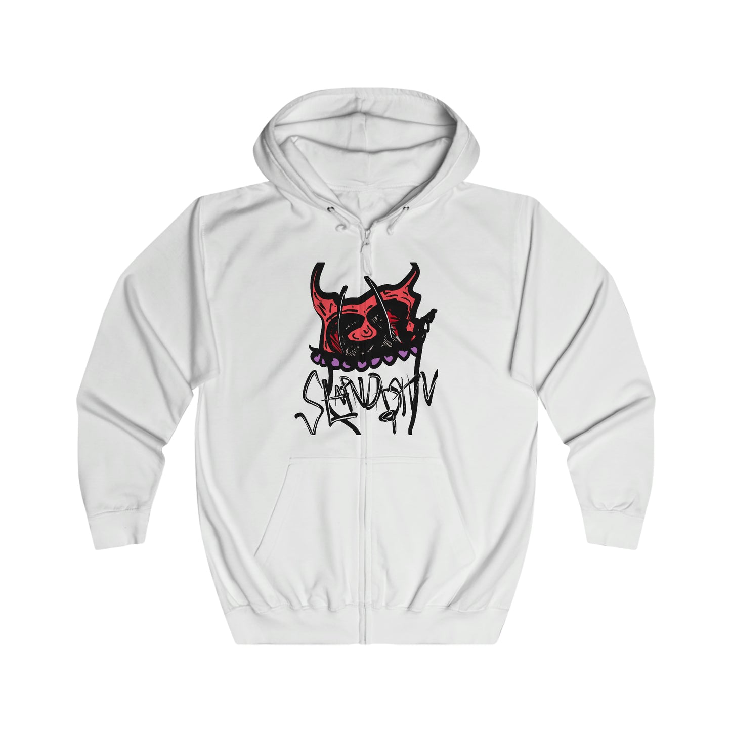 SLAPNDASHN "Horns" Unisex Full Zip Hoodie