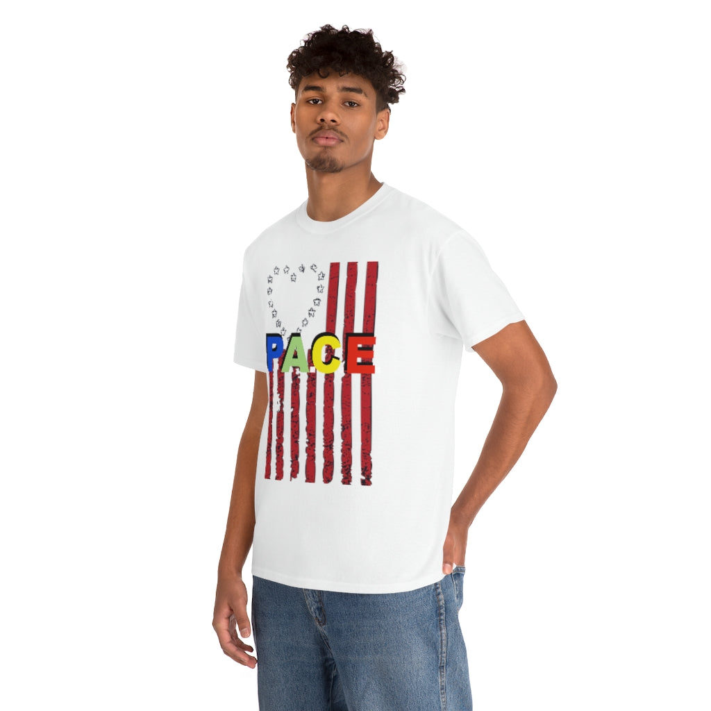 PACE: "LOVE US FLAG" (SPONSORED)/ Unisex Heavy Cotton Tee