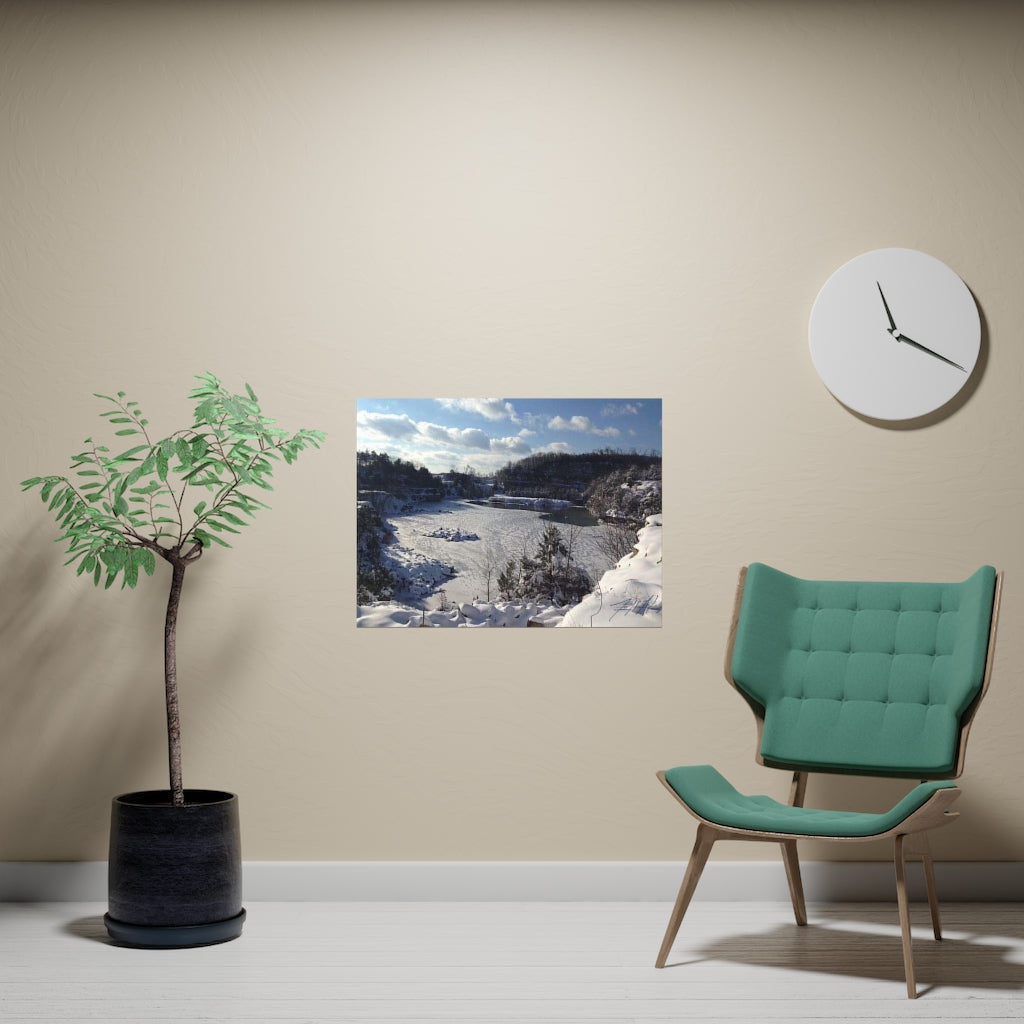 PACE: VACATION "SNOW FALL" (PHOTOGRAPHY) / Horizontal Matte Poster (PRINT)