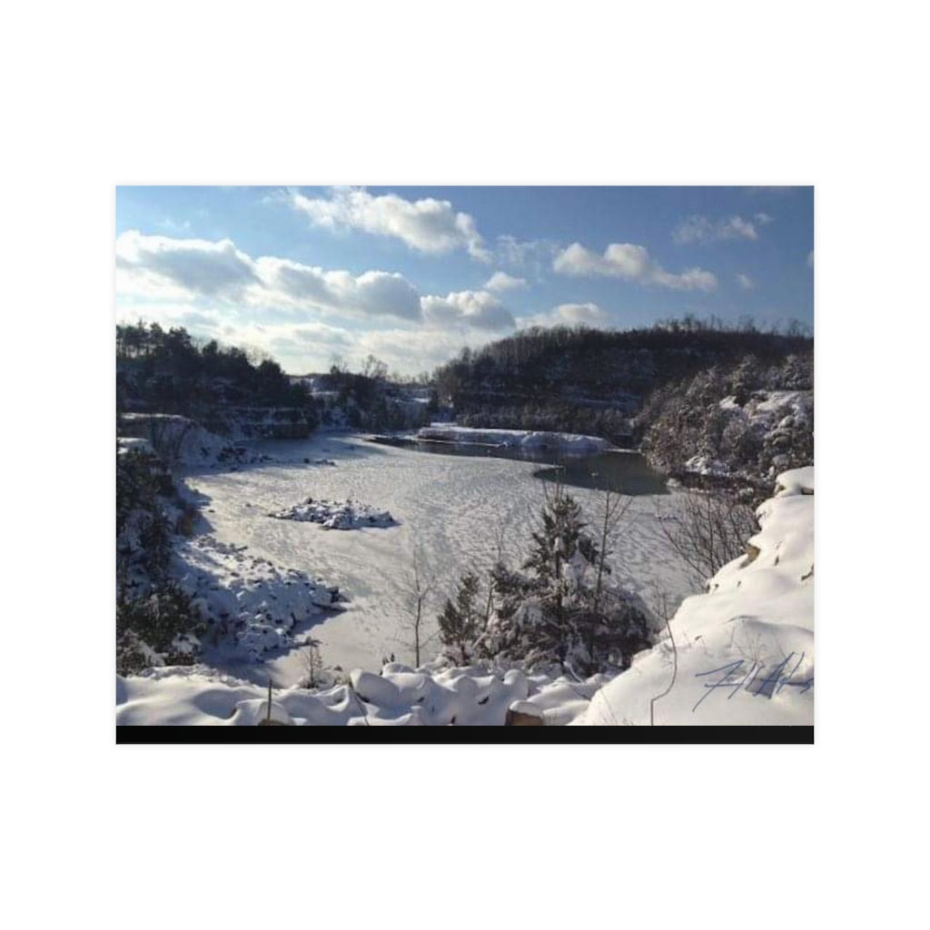 PACE: VACATION "SNOW FALL" (PHOTOGRAPHY) / Horizontal Matte Poster (PRINT)